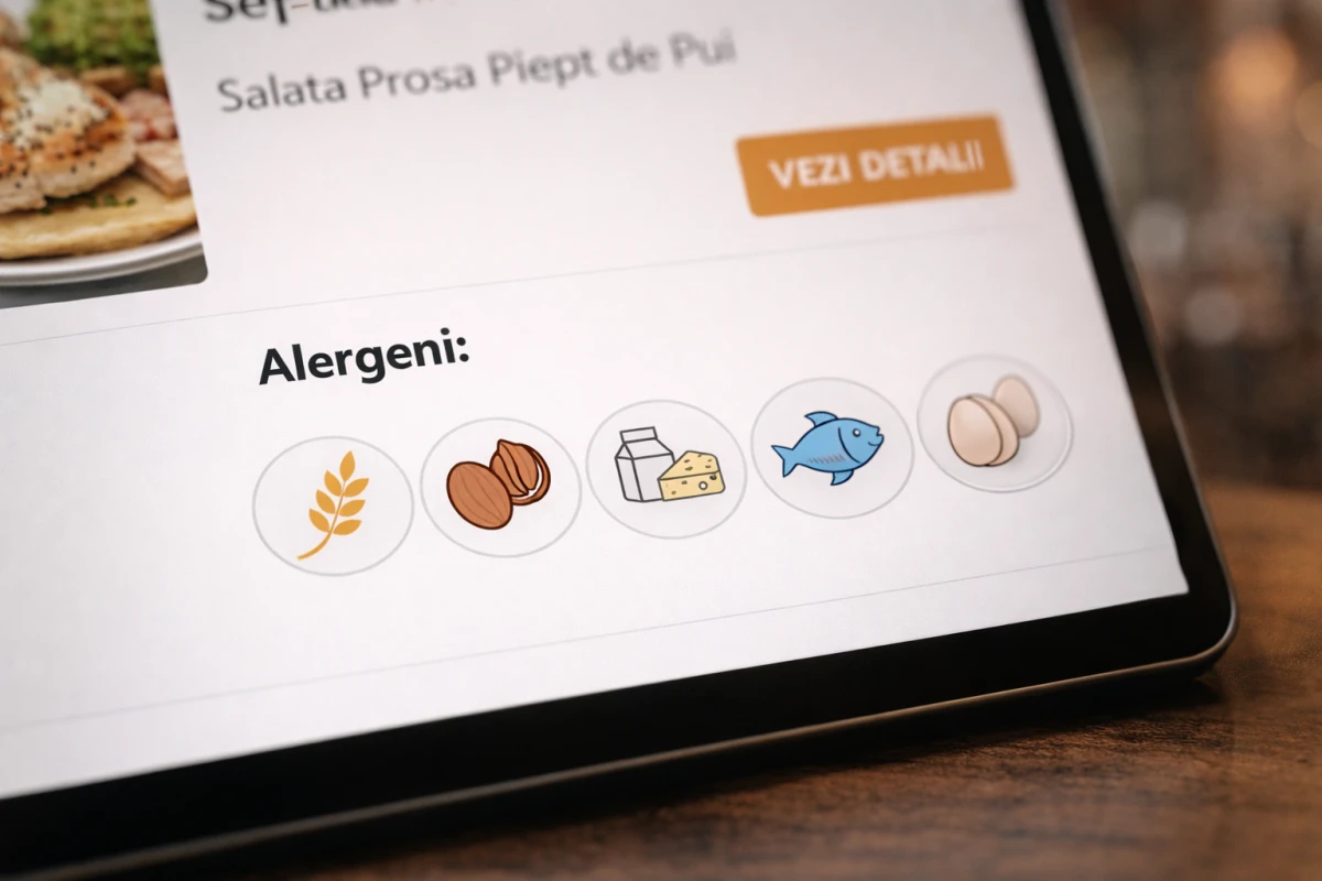 Alergeni în restaurant: obligații legale în România